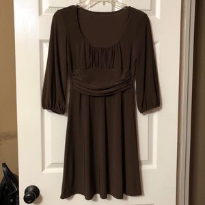 Womens Dress, Brown, Size Small, Above Knee Length